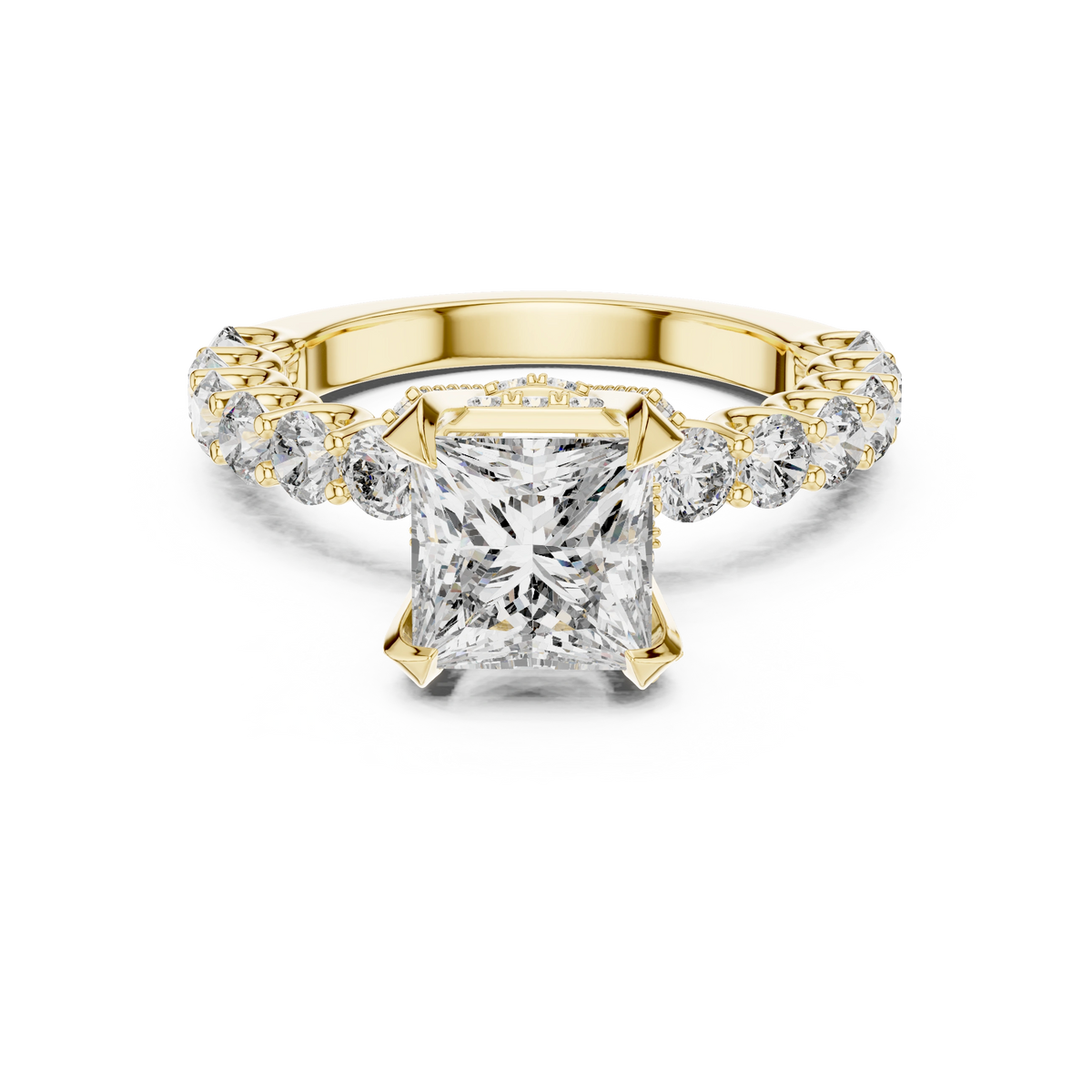 Aurevia Regal Radiance Princess-Cut Diamond Ring