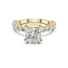 Aurevia Regal Radiance Princess-Cut Diamond Ring