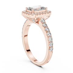 Aurevia Imperial Halo Diamond Ring