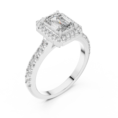 Aurevia Imperial Halo Diamond Ring