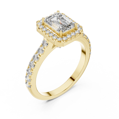 Aurevia Imperial Halo Diamond Ring