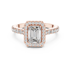 Aurevia Imperial Halo Diamond Ring