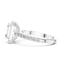 Aurevia Imperial Halo Diamond Ring