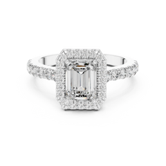 Aurevia Imperial Halo Diamond Ring