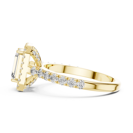 Aurevia Imperial Halo Diamond Ring