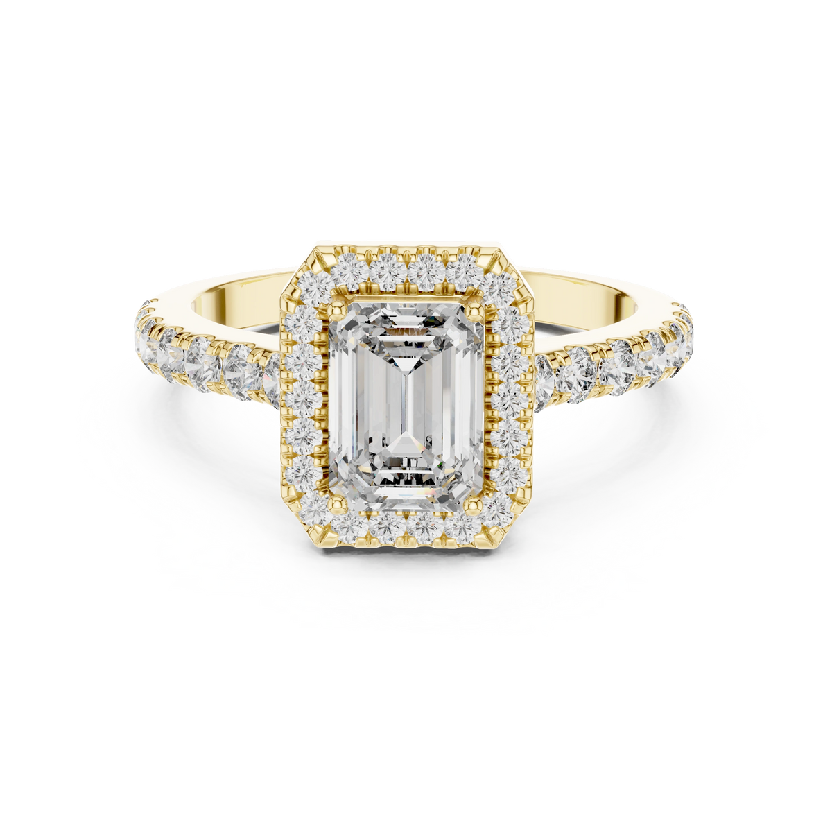 Aurevia Imperial Halo Diamond Ring