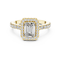 Aurevia Imperial Halo Diamond Ring