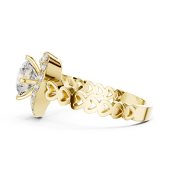 Aurevia Eternal Heart Halo Diamond Ring