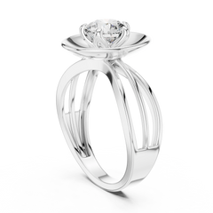Aurevia Golden Aura Dome Diamond Ring