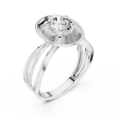 Aurevia Golden Aura Dome Diamond Ring