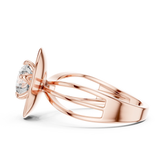 Aurevia Golden Aura Dome Diamond Ring