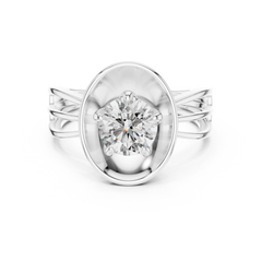 Aurevia Golden Aura Dome Diamond Ring