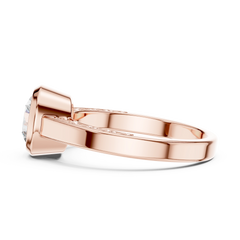 Aurevia Regal Aura Bezel Diamond Ring