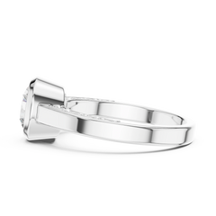 Aurevia Regal Aura Bezel Diamond Ring
