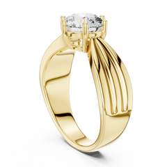 Round Solitaire Diamond Ring For Women 