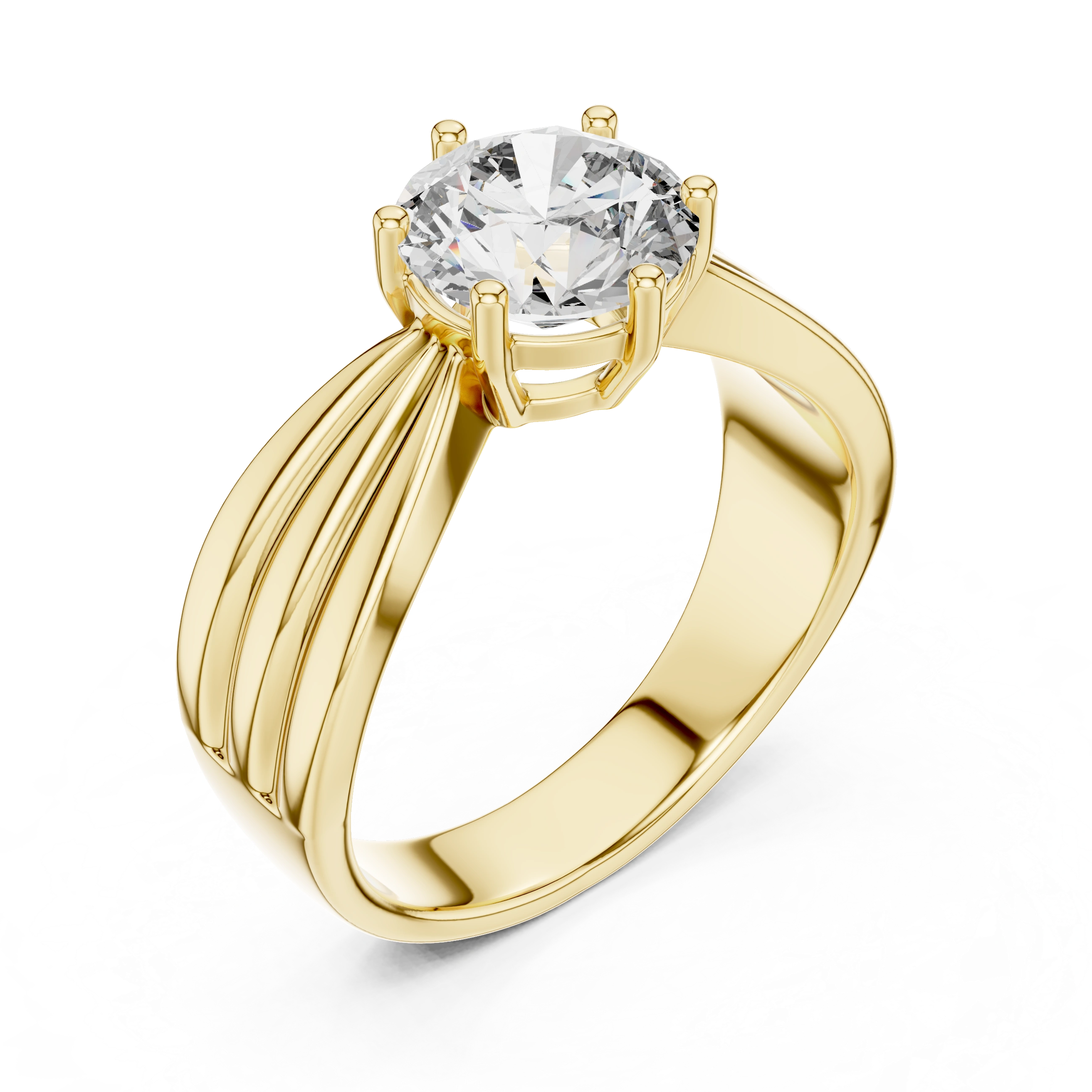 Round Cut Diamond Engagement Ring