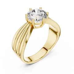 Round Cut Diamond Engagement Ring