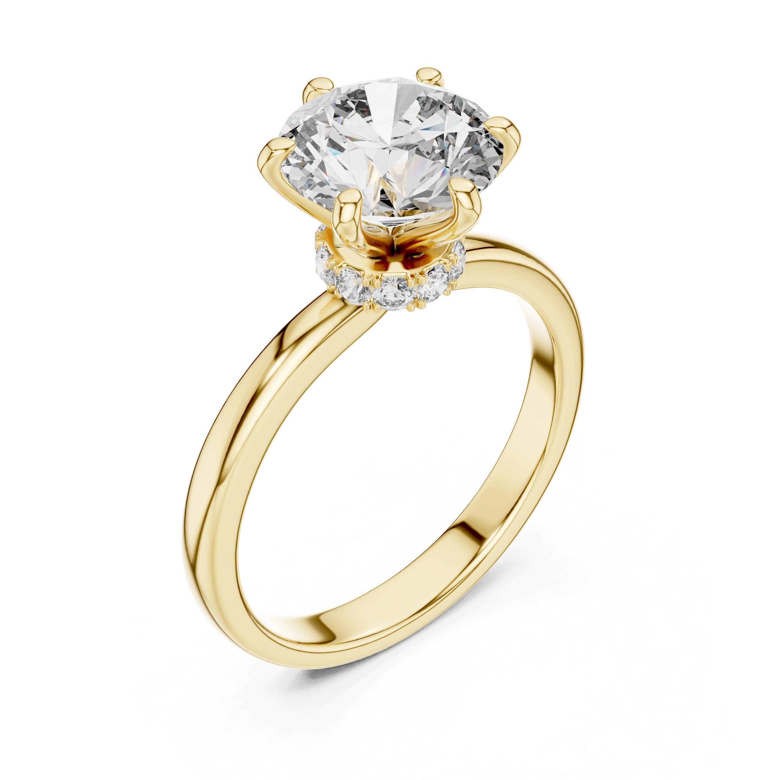 Round Solitaire Diamond Ring
