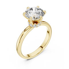 Round Solitaire Diamond Ring