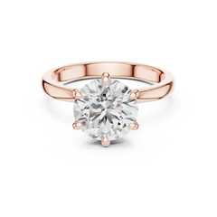 Aurevia Eternal Radiance Six-Prong Diamond Ring