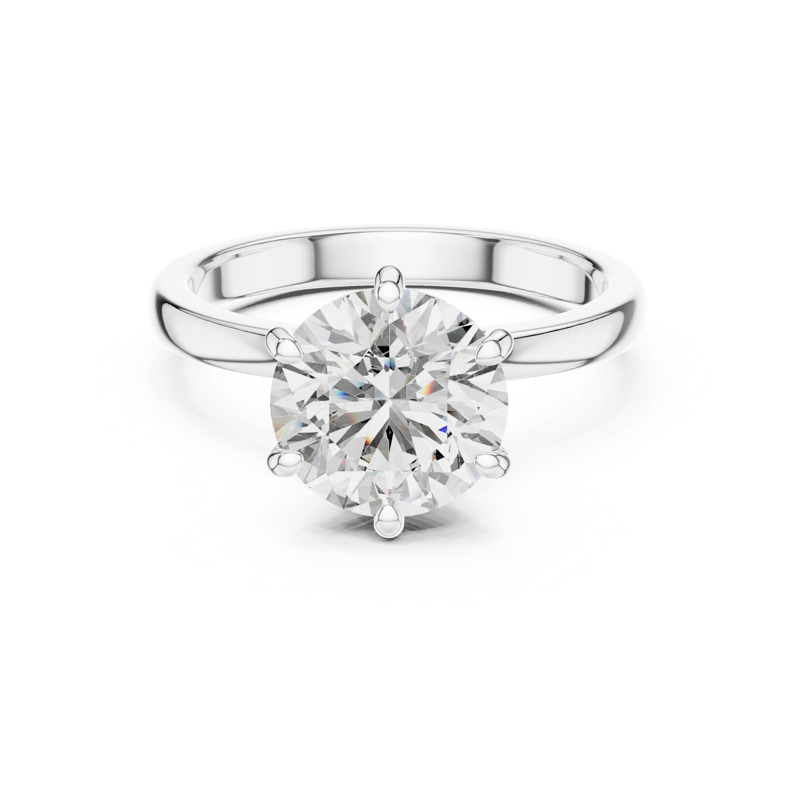 Round Solitaire Engagement Ring
