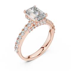 Aurevia Radiant Emerald Shimmer Ring