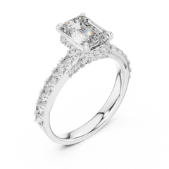 Aurevia Radiant Emerald Shimmer Ring