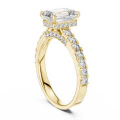 Emerald Cut Wedding Band Online 
