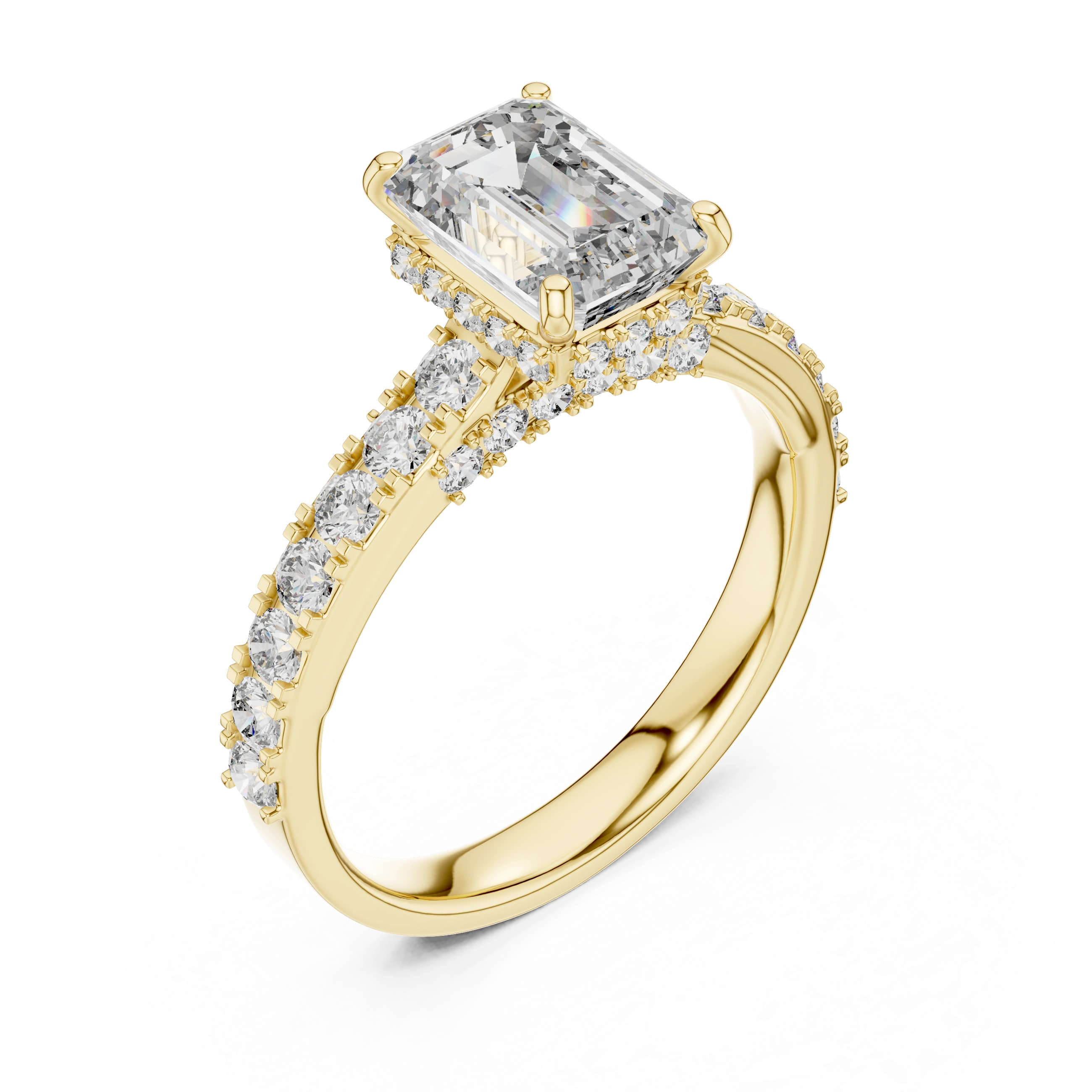 Emerald Diamond Engagement Rings