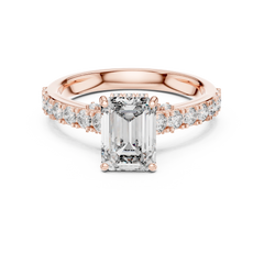 Aurevia Radiant Emerald Shimmer Ring