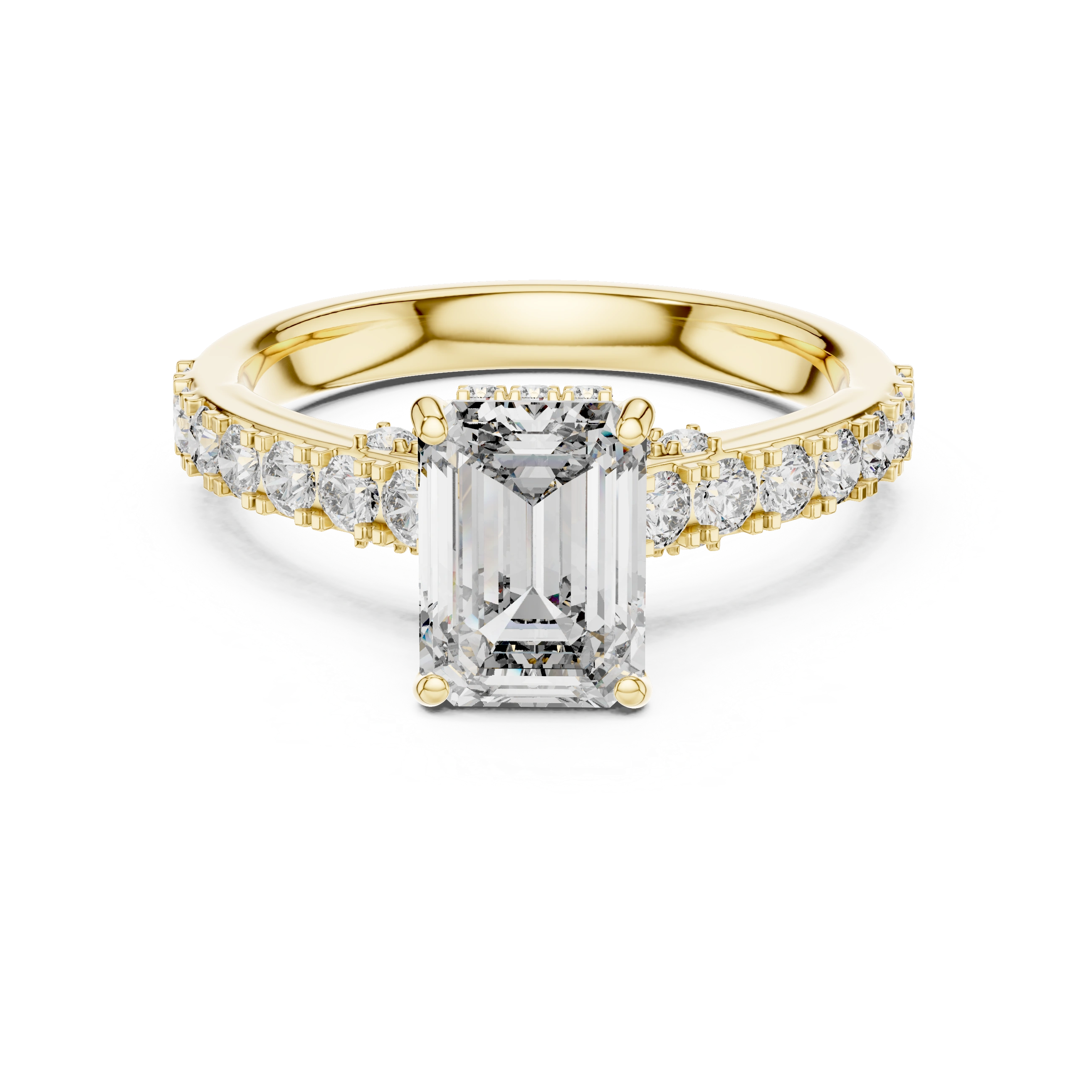 Buy Emerald Cut Diamond Ring Online 