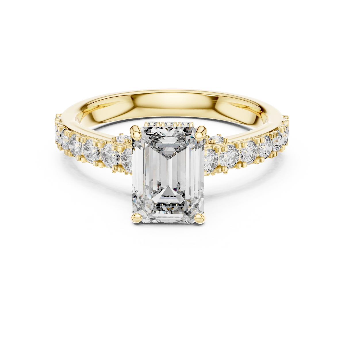 Buy Emerald Cut Diamond Ring Online 