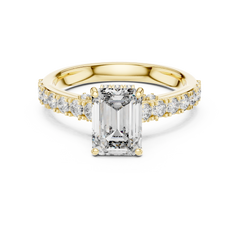 Buy Emerald Cut Diamond Ring Online 