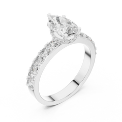 Aurevia Royal Teardrop Diamond Ring