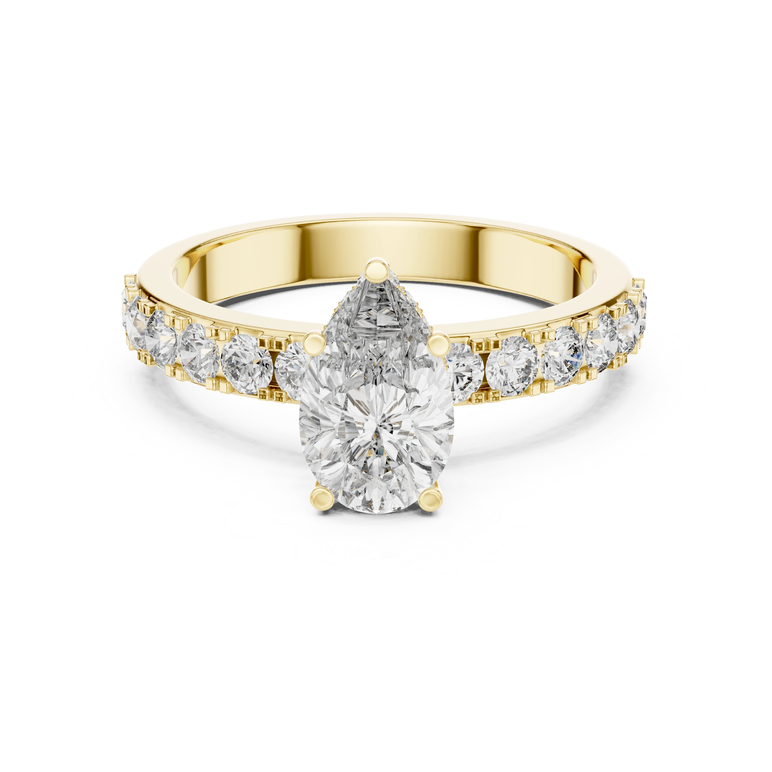 Teardrop Diamond Engagement Ring Online