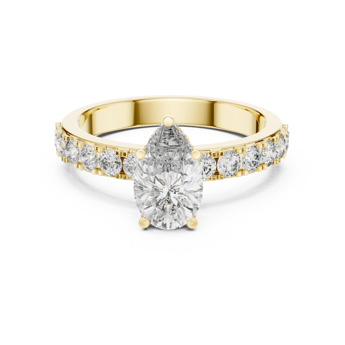 Teardrop Diamond Engagement Ring Online