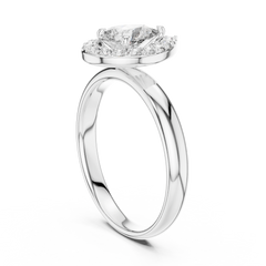 Aurevia TearDrop Radiance Halo Ring