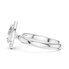 Aurevia TearDrop Radiance Halo Ring