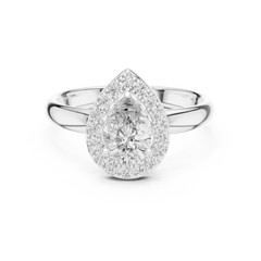 Aurevia TearDrop Radiance Halo Ring