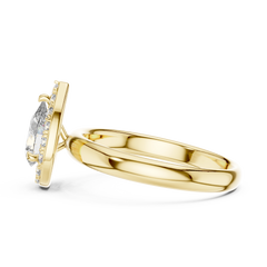 Aurevia TearDrop Radiance Halo Ring