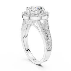 Aurevia Radiant Majesty Double Halo Diamond Ring