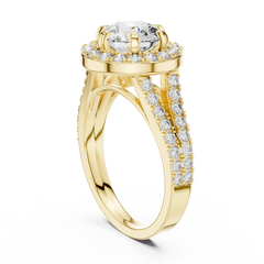 Aurevia Radiant Majesty Double Halo Diamond Ring