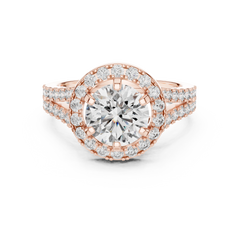 Aurevia Radiant Majesty Double Halo Diamond Ring