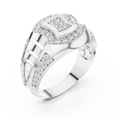 Hourglass Signet Band