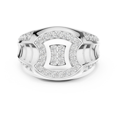 Hourglass Signet Band