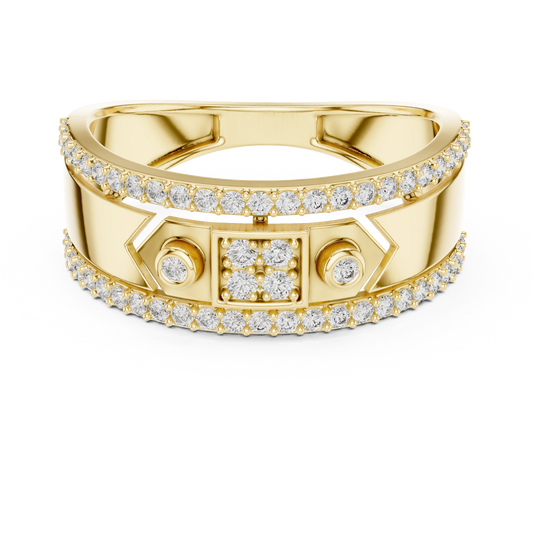 Chevron Rivet Band
