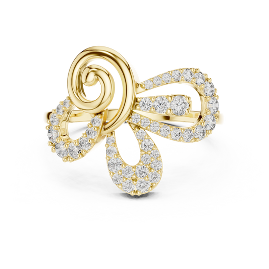 Lustre Spiral Bloom Ring