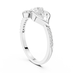 Lustre Marquise Leaf Ring