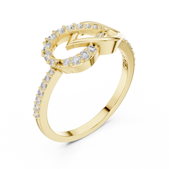 Lustre Marquise Leaf Ring