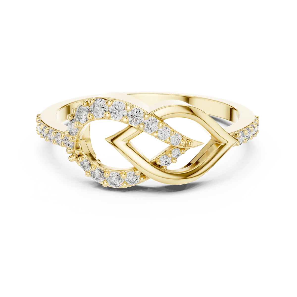 Lustre Marquise Leaf Ring
